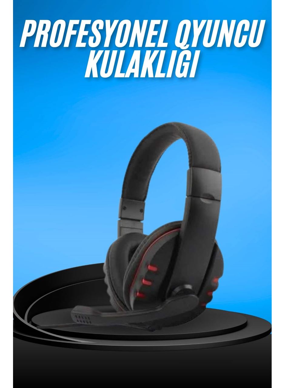 Oyuncu Kulaklığı Kulak Üstü Kablolu Gaming Kulaklık Mikrofonlu ANC Özelliği
