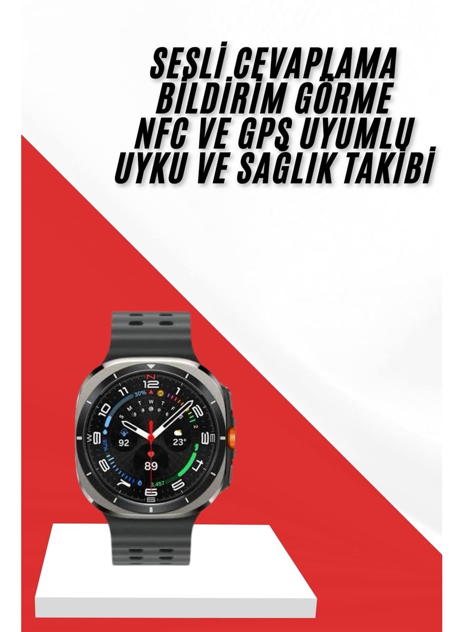 Akıllı Saat Müzik Dinleme Nabız Ölçer NFC ve GPS Uyumlu Sesli Asistan