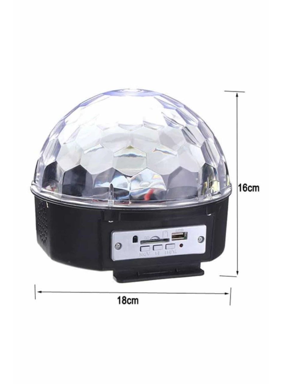 Disko Topu Renkli Işıklı Lazer Parti Bluetooth Bağlantılı Led Küre