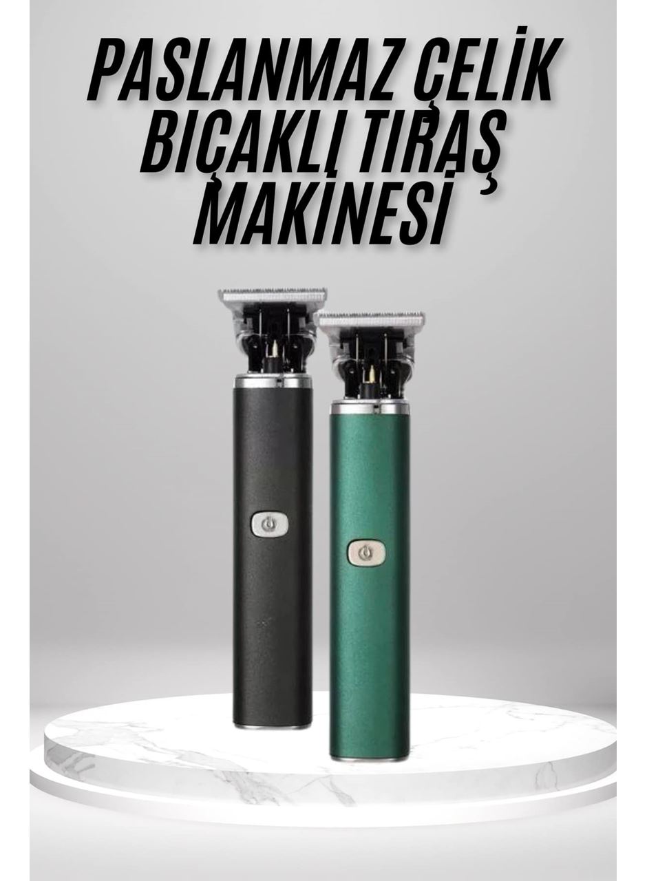 Tıraş Makinesi Profesyonel Paslanmaz Çelik T-bıçak Saç Sakal Ense Vücut