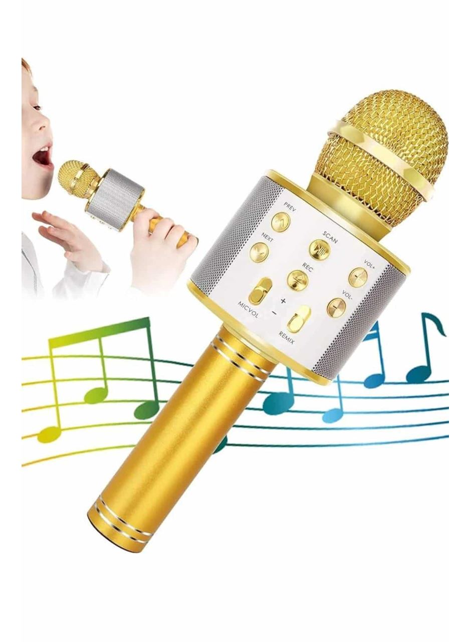 Karaoke Mikrofon Dahili Hoparlörlü Sd-usb-aux Girişli Bluetooth Hoparlör