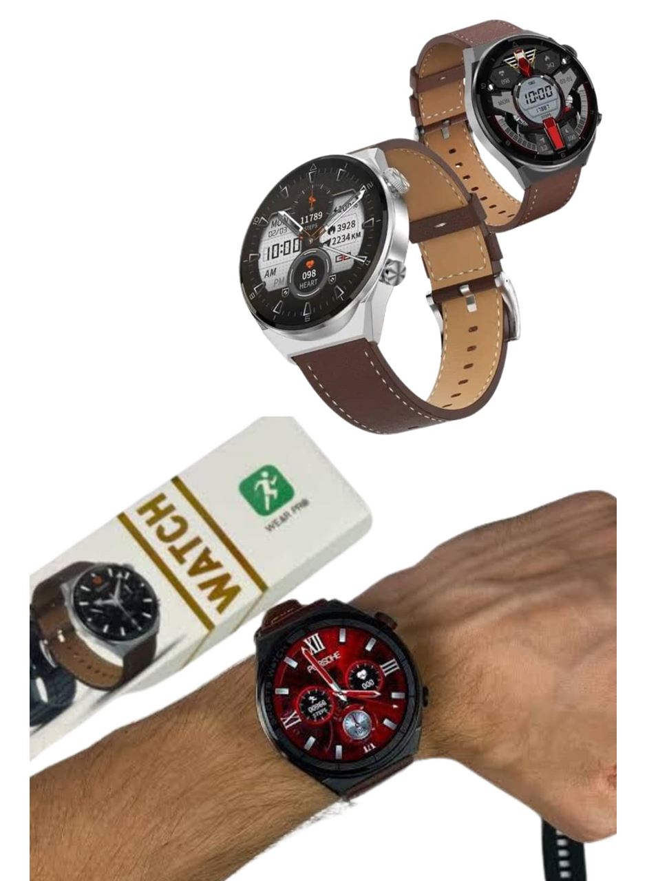 Akıllı Saat Çelik Kordon Çağrı Cevaplama Amoled Ekran Titreşimli Uyku ve Sağlık Takibi