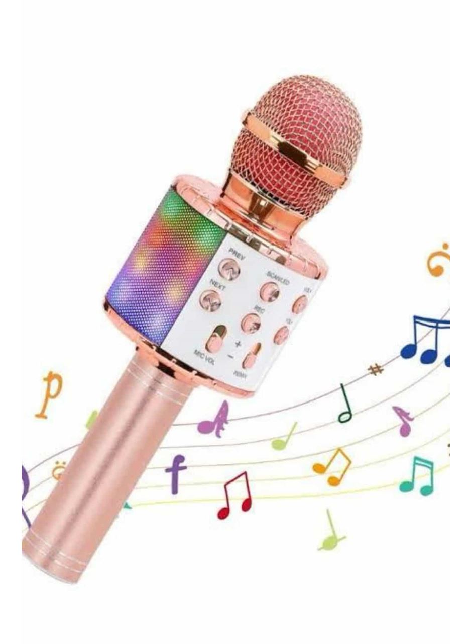 Karaoke Mikrofon Bluetooth Bağlantılı Aux Girişli Uzun Pil Ömrü Yüksek Ses Kaliteli