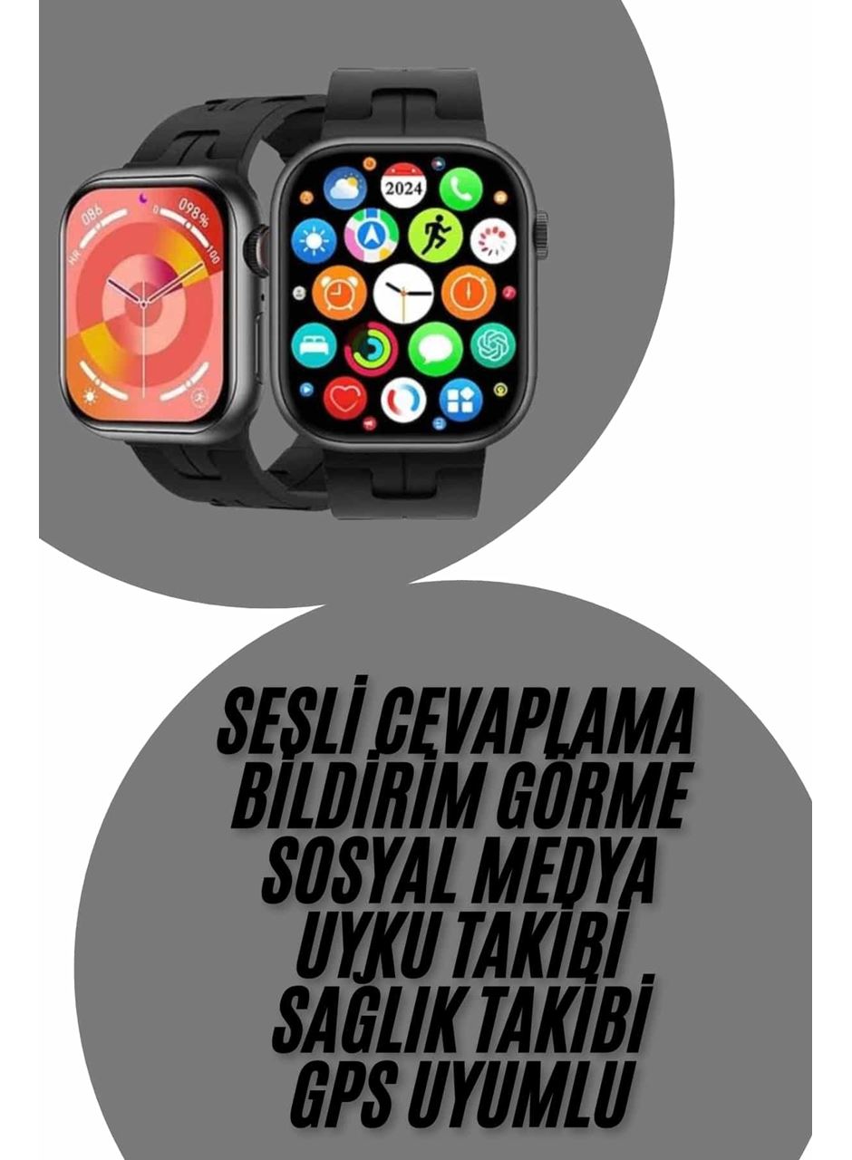 Yeni Nesil Akıllı Saat Çağrı Cevaplama Müzik Dinleme Plastik Kordon Mesaj Bildirimleri