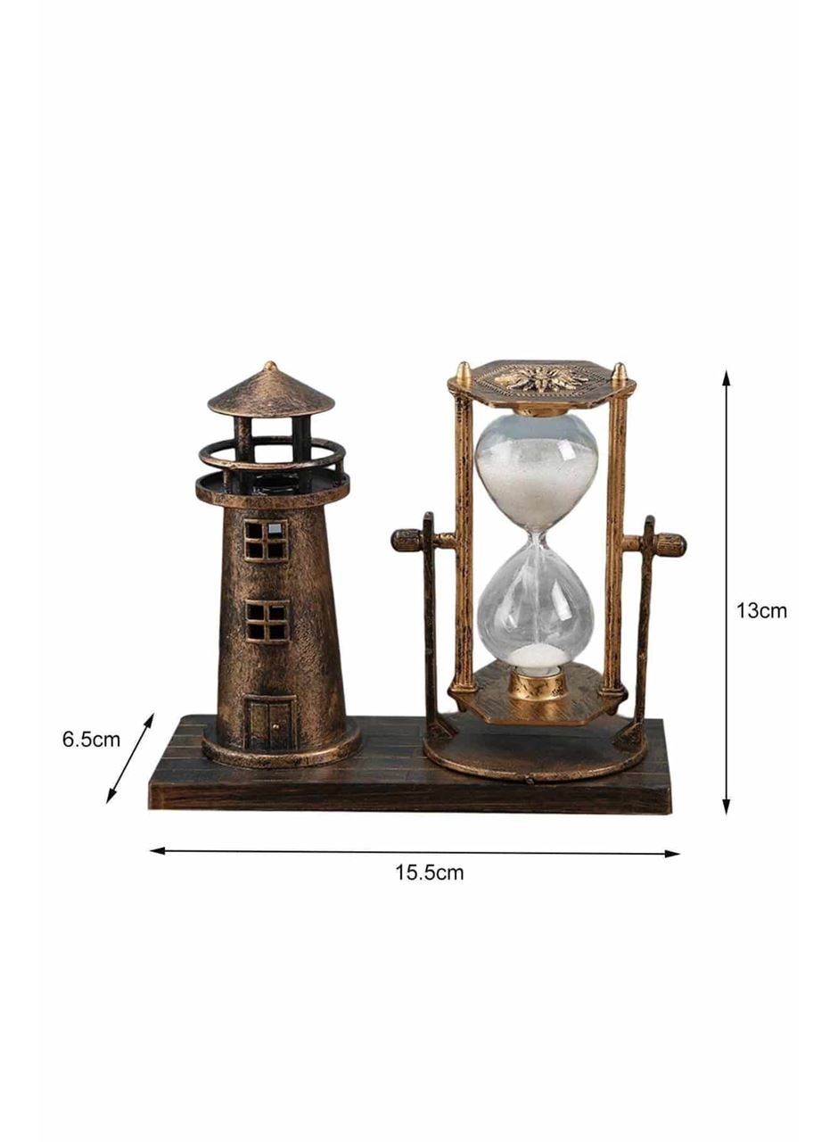 Hediyelik Eşya Retro Ahşap Deniz Feneri Kum Saati Biblo