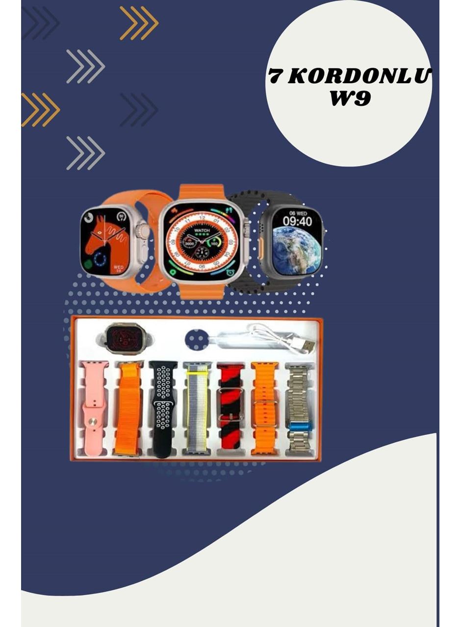 7 Kordonlu Akıllı Saat Ve Yeni Nesil Kulaklık Dokunmatik Ekran Android ve İOS Uyumlu