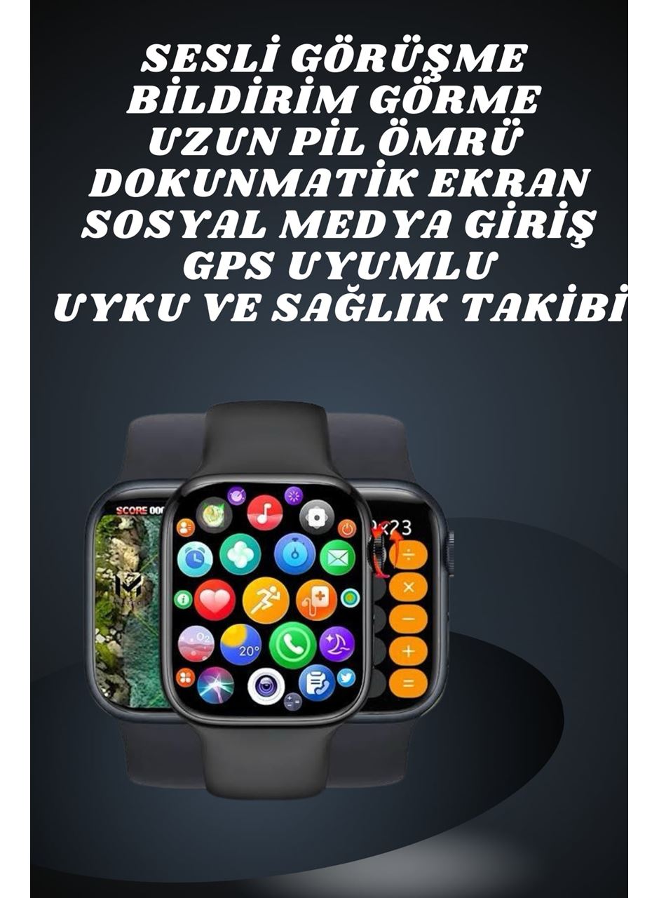 Ekranlı Yeni Nesil Pro Kulaklık ve Akıllı Saat Kampanyası Kulak İçi Mikrofonlu