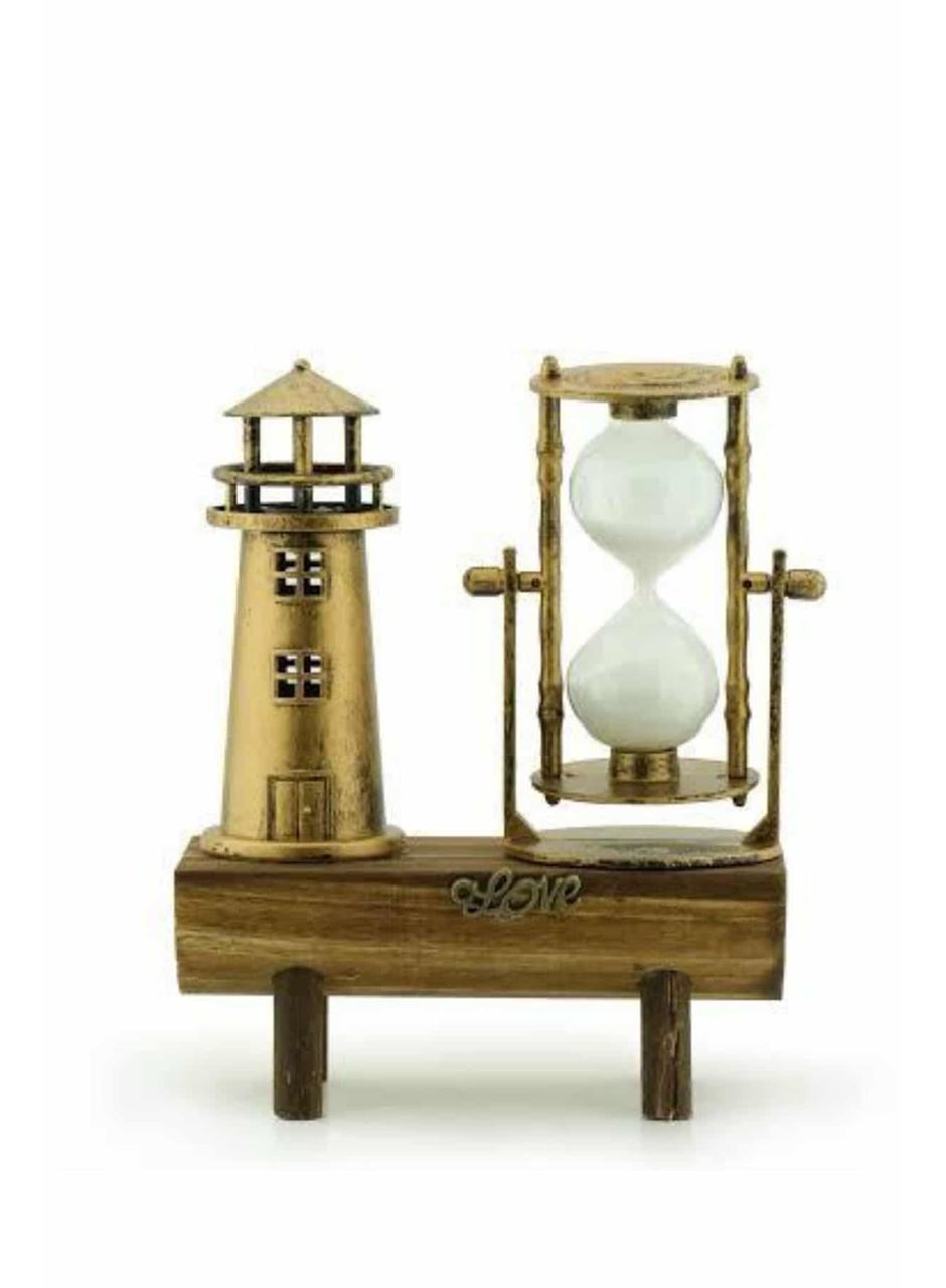 Eyfel Kulesi ve Deniz Feneri Dekoratif Masa Biblosu Hediyelik