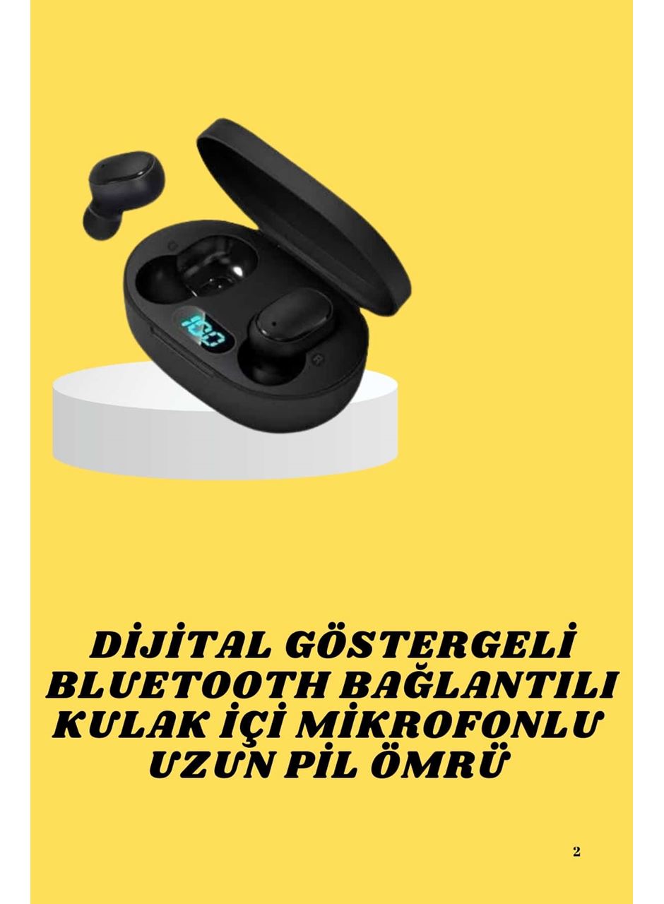 Bluetooth Kulaklık Dijital Göstergeli Yüksek Ses Kaliteli Uzun Pil Ömrü