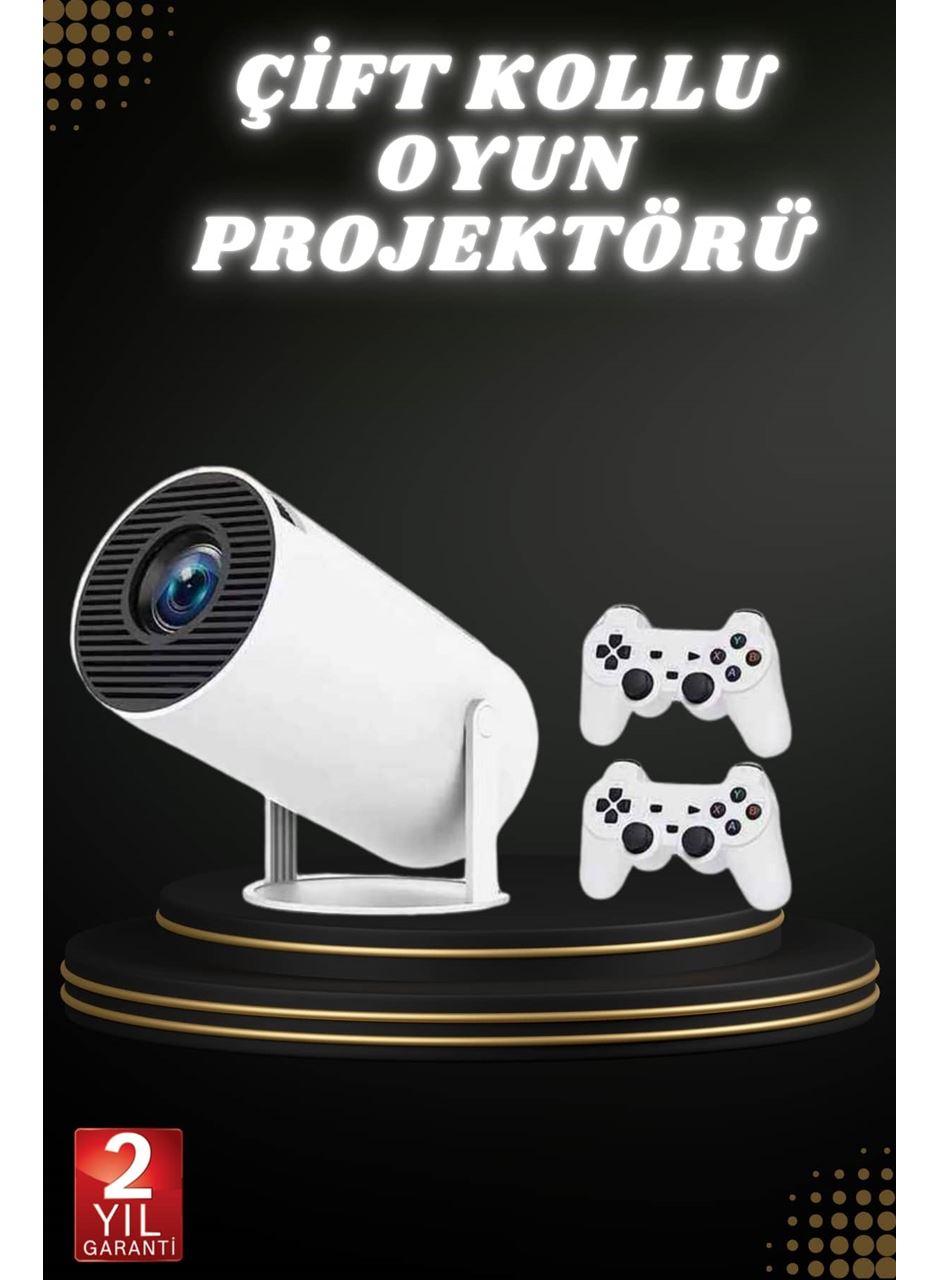 Taşınabilir Android Projeksiyon Ayaklı Çift Kollu 4K Çözünürlüklü Sinema Projeksiyonu