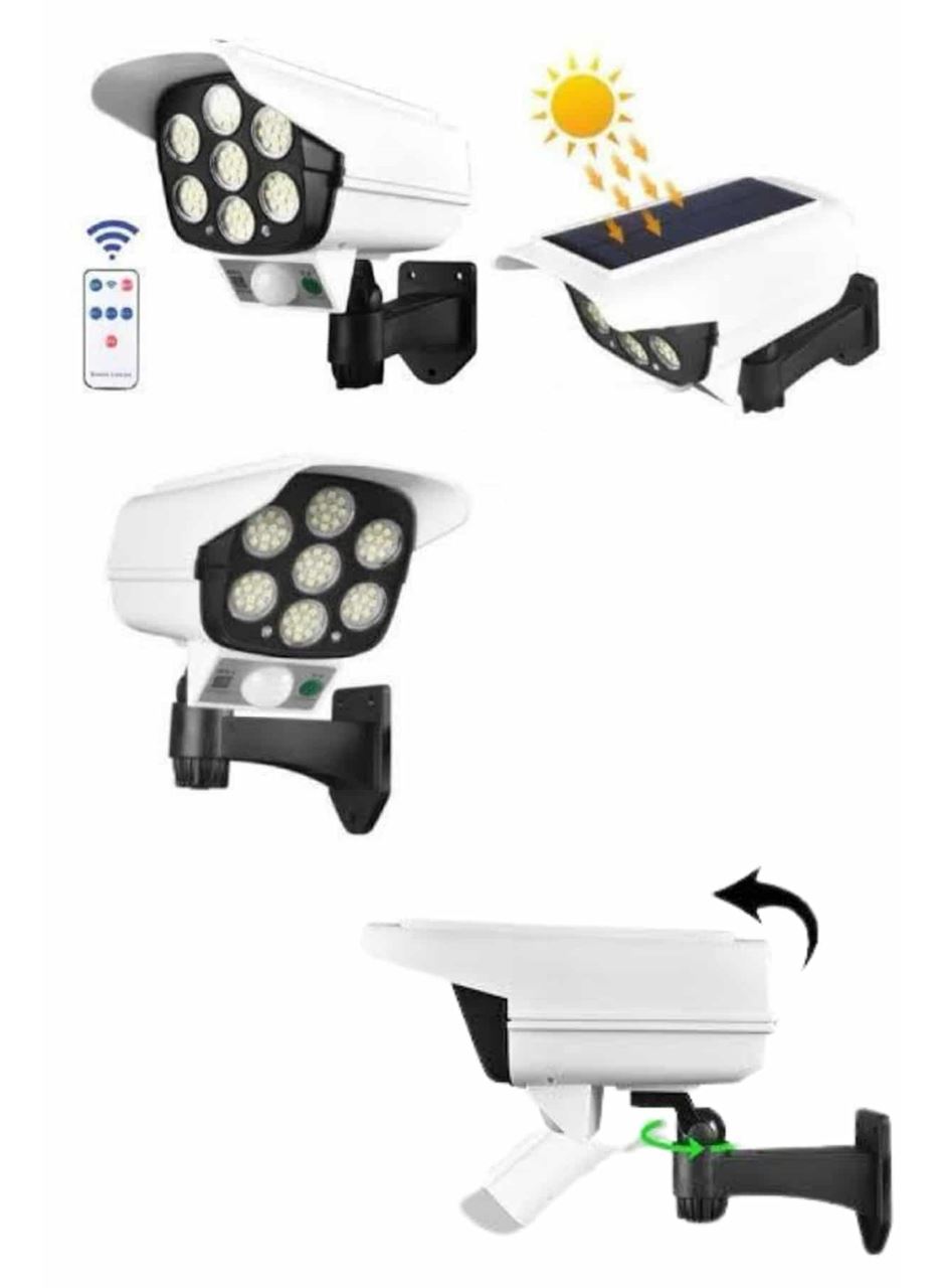 Kamera Görünümlü Led Lamba Dönebilen Bahçe Aydınlatması Duvar Lambası