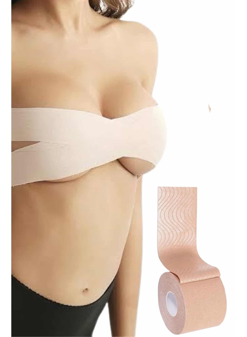 Toparlayıcı Göğüs Bandı Şekillendirici Ten Rengine Uygun Esnek Hassas Ciltlere Uygun