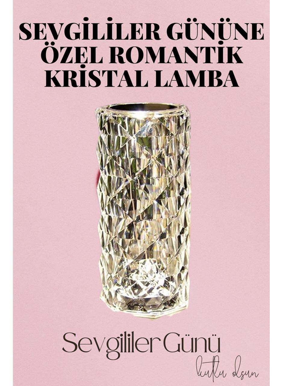 Sevgililer Gününe Özel Romantik Kristal Gece Lambası Sevgiliye Hediye