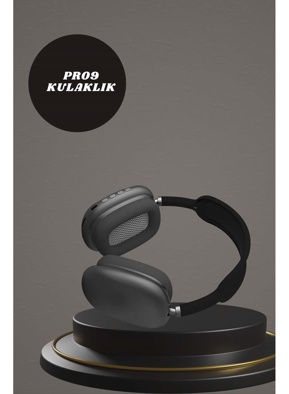 Kulak Üstü Kulaklık Pro9 ve Yeni Nesil Akıllı Saat Android ve İOS Uyumlu ANC Özelliği