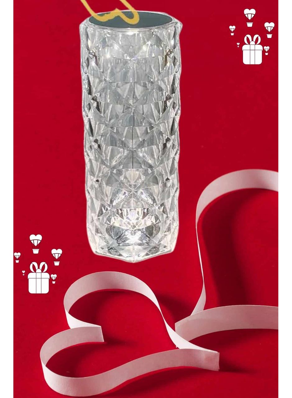 Sevgililer Günü İçin Hediye Kristal Lamba Sevgiliye Hediye USB Şarjlı Gece Lambası