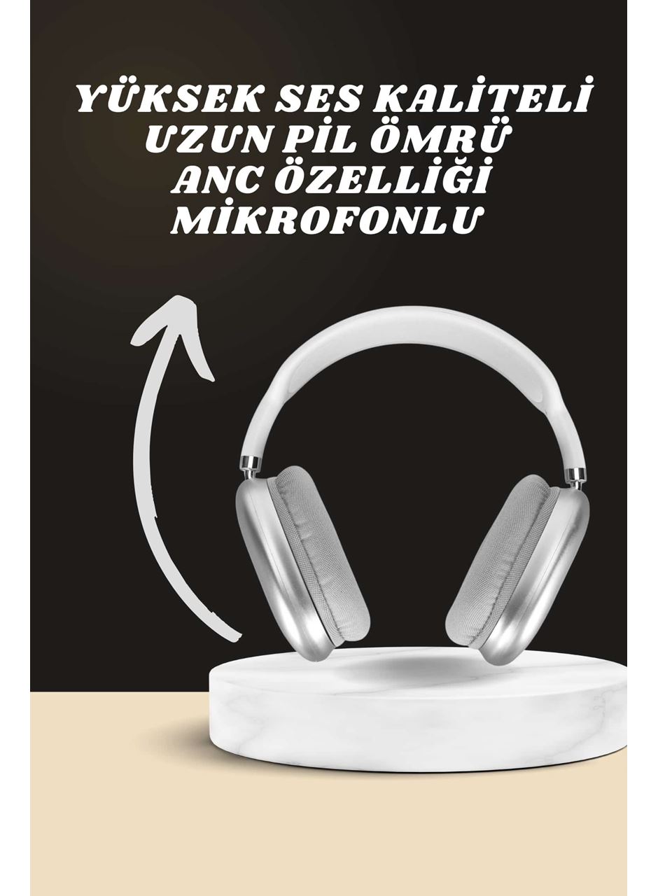 Kulak Üstü P9 Kablosuz Bluetooth Kulaklık ve 7 Kordonlu Akıllı Saat