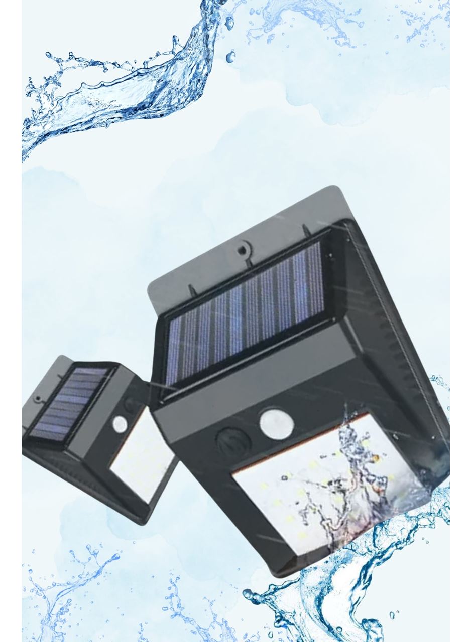 Güneş Enerjili Sensörlü Duvar Lambası Bahçe Lamba Suya Dayanıklı Bahçe Aydınlatma