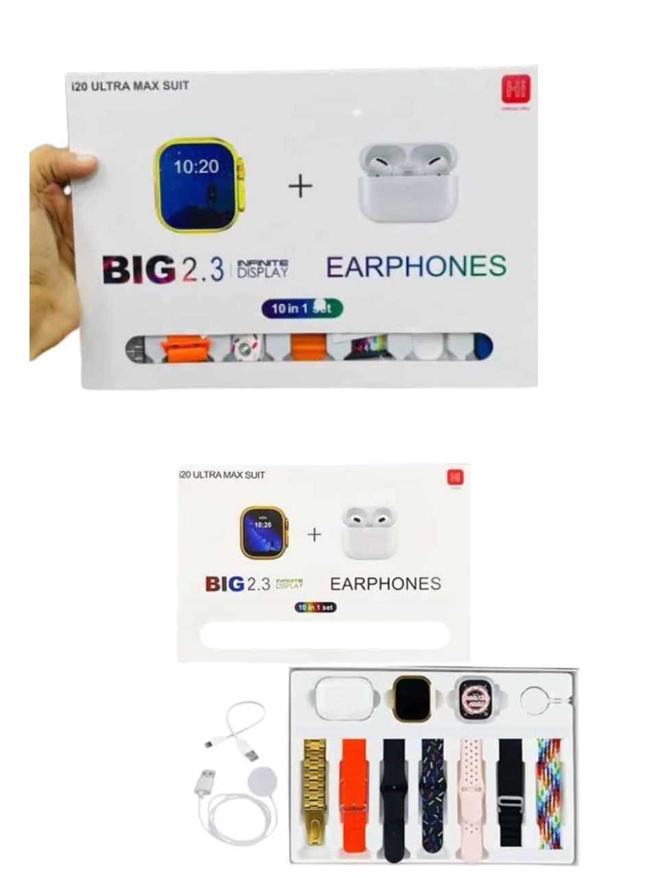 Akıllı Saat Bluetooth Kulaklık Hediyeli Bildirim Görme Sesli Görüşme Çoklu Kordon