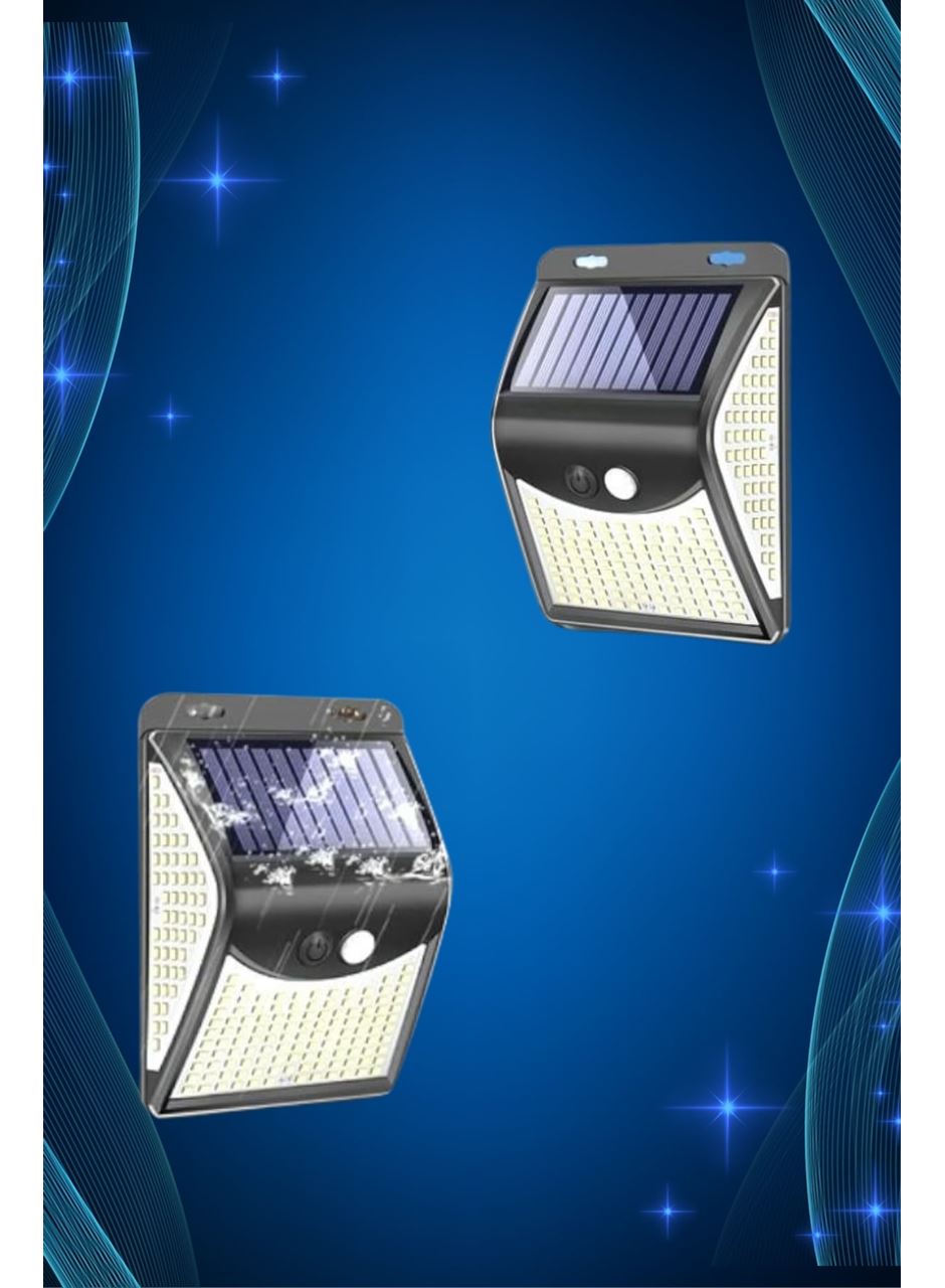 Solar Sensörlü Duvar Lambası Bahçe Lamba 20 Led Işık