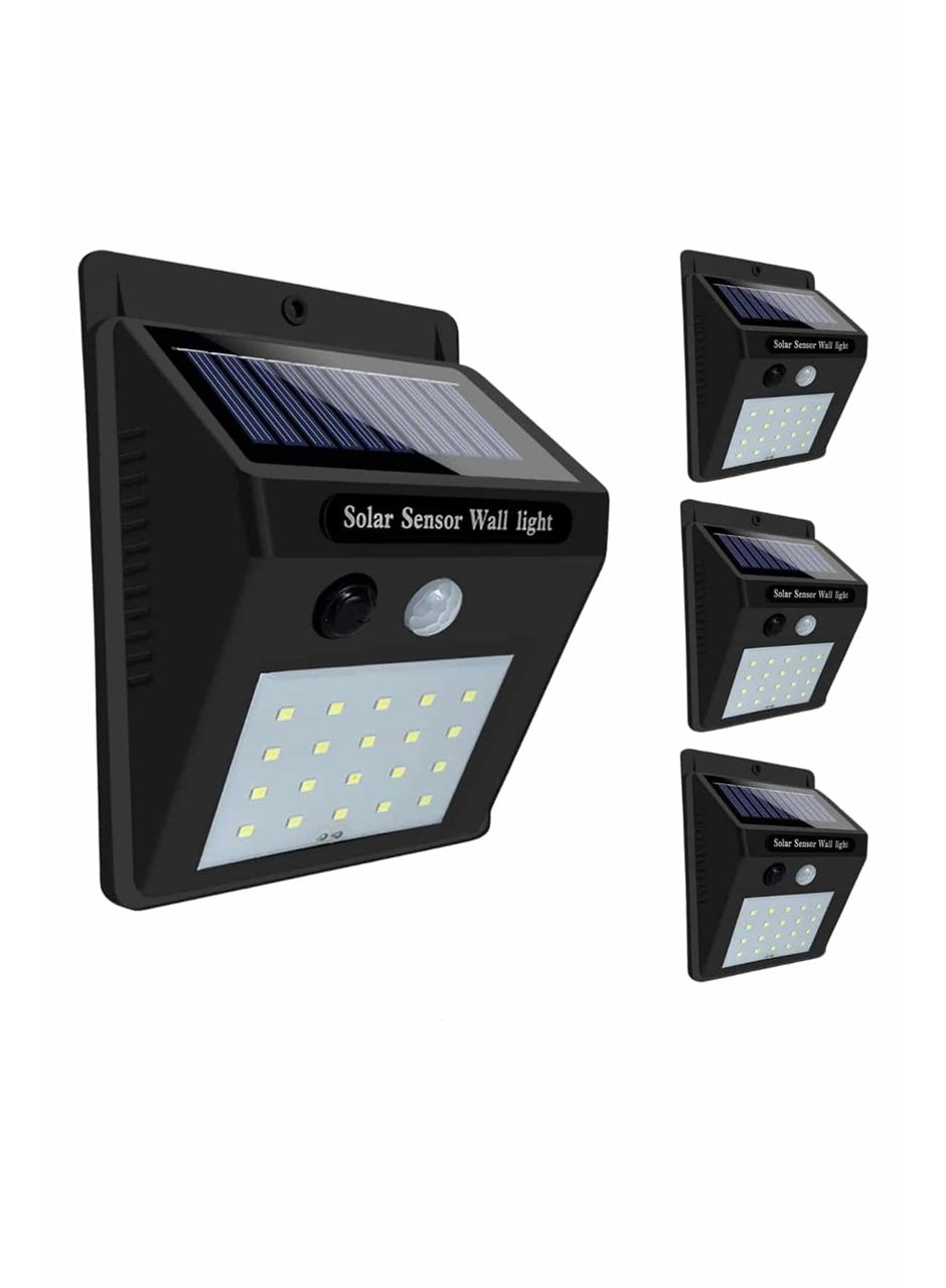 Solar Sensörlü Duvar Lambası Bahçe Lamba 20 Led Işık