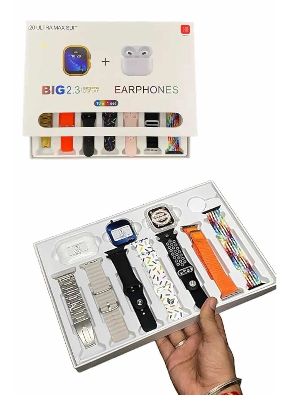 Akıllı Saat 7 Kordonlu Kulaklık Hediyeli Nabız Ölçer Uyku Takibi Sesli Görüşme