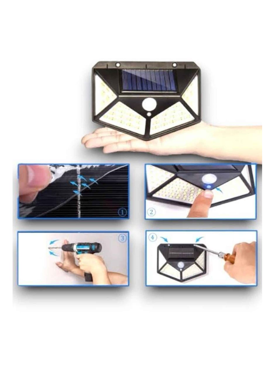 Güneş Enerjili Bahçe Lambası 100 Led Bahçe Lambası Bahçe Aydınlatma