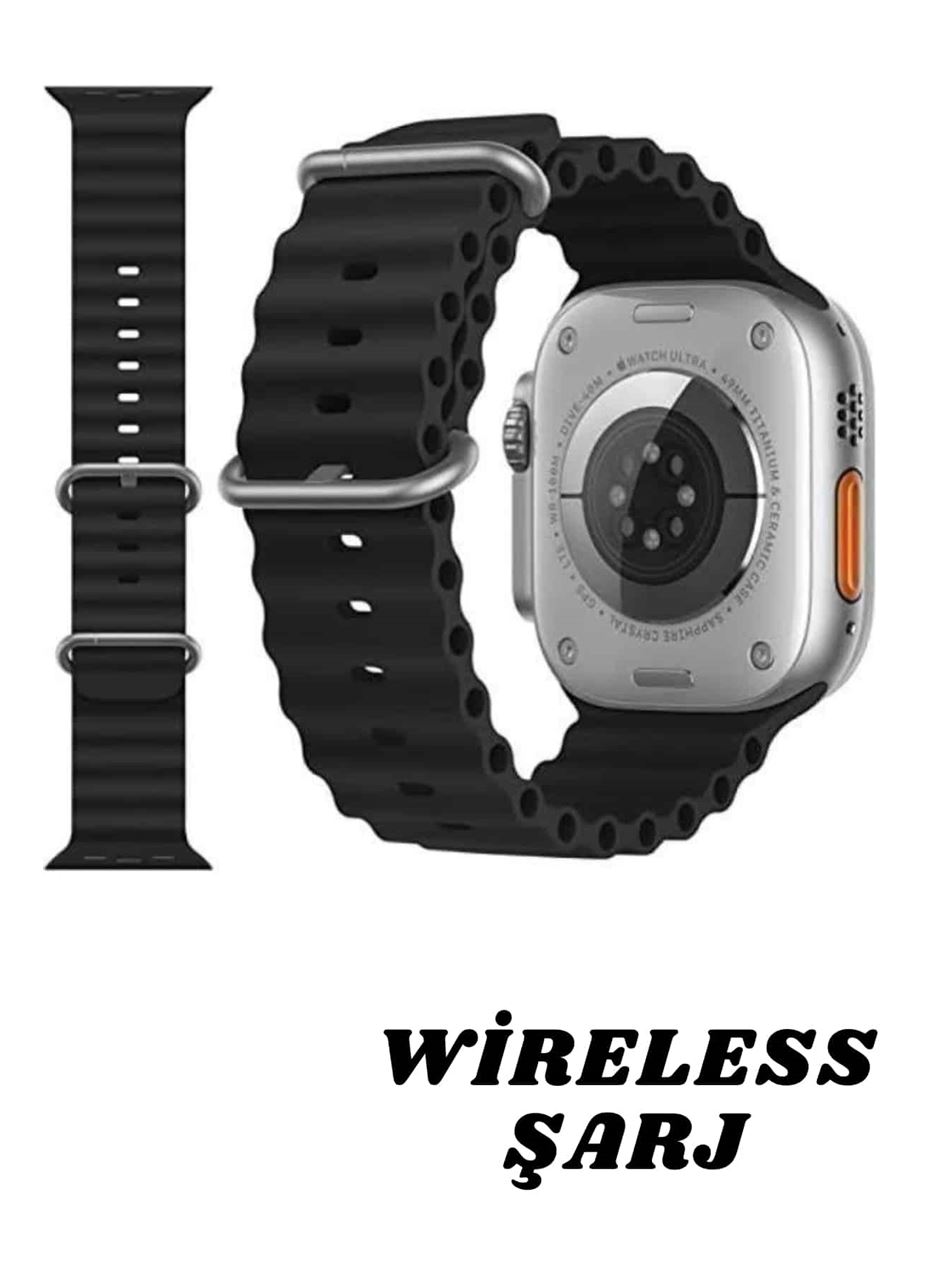 Akıllı Saat Bluetooth Bağlantılı NFC ve GPS Uyumlu Nabız Ölçer Sesli Görüşme