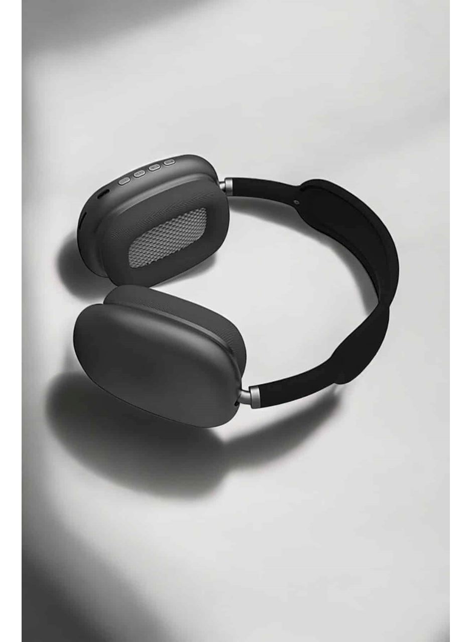 P9 Plus Hi-fi Ses Kalitesi Ayarlanabilir Mikrofonlu Bluetooth Kulaklık Siyah