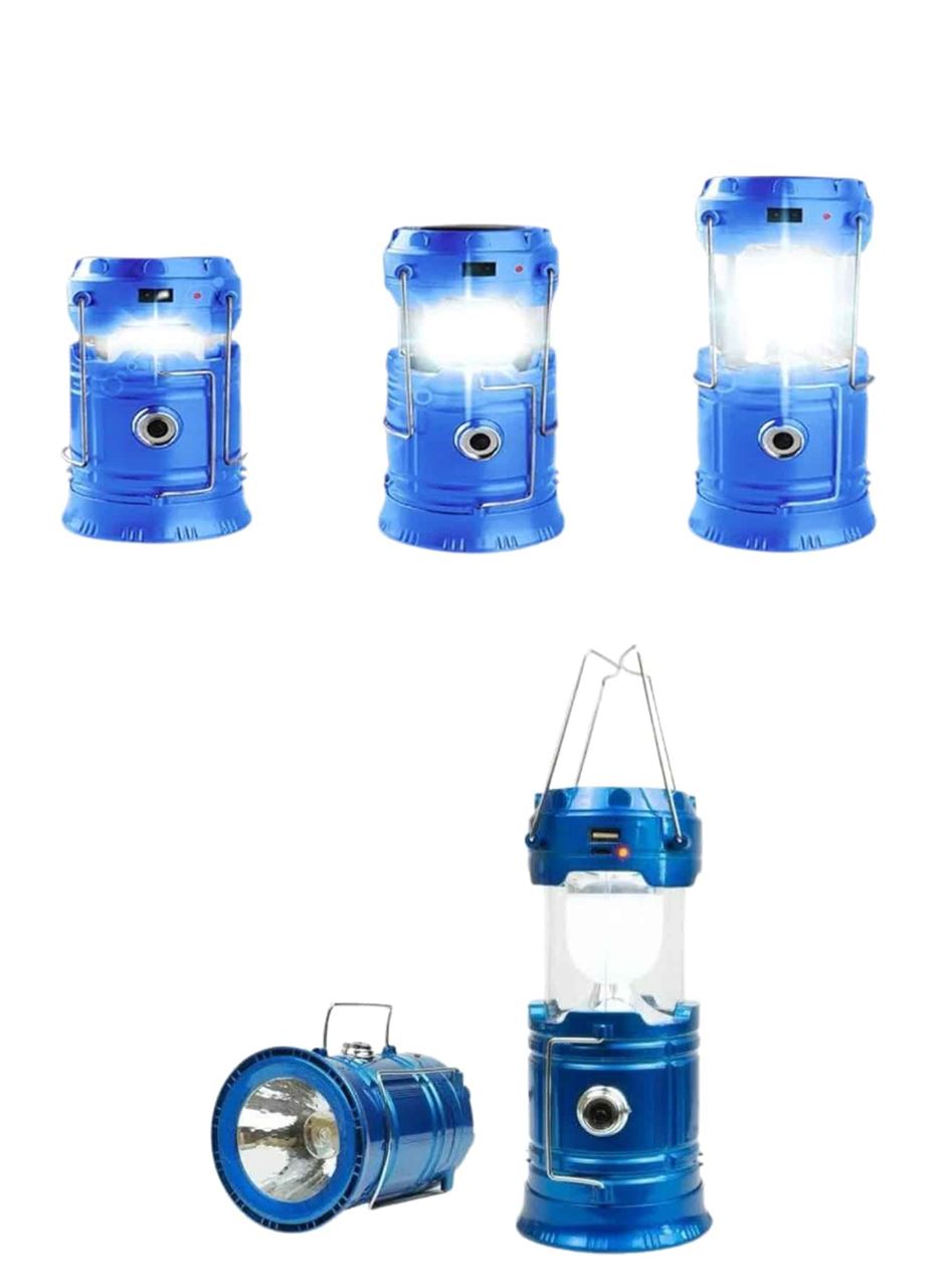 Solar Şarjlı Kamp Lambası Güneş Enerjili Kızaklı Kamp Feneri Çadır Feneri Led Işıldak