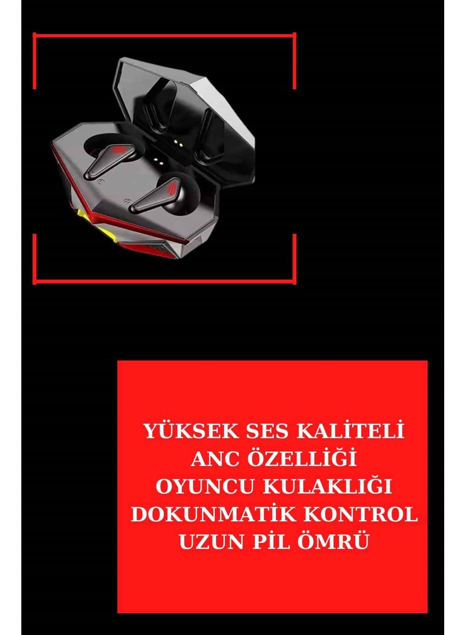 Yeni Nesil Pembe Dokunmatik Ekran Akıllı Saat ve Oyuncu Kulaklığı Kablosuz Bluetooth Kulaklık