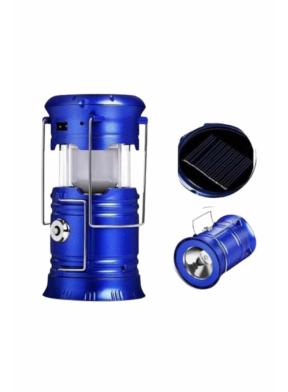 Büyük Boy Güneş Enerjili Kamp Feneri Işıldak Lamba USB Şarjlı