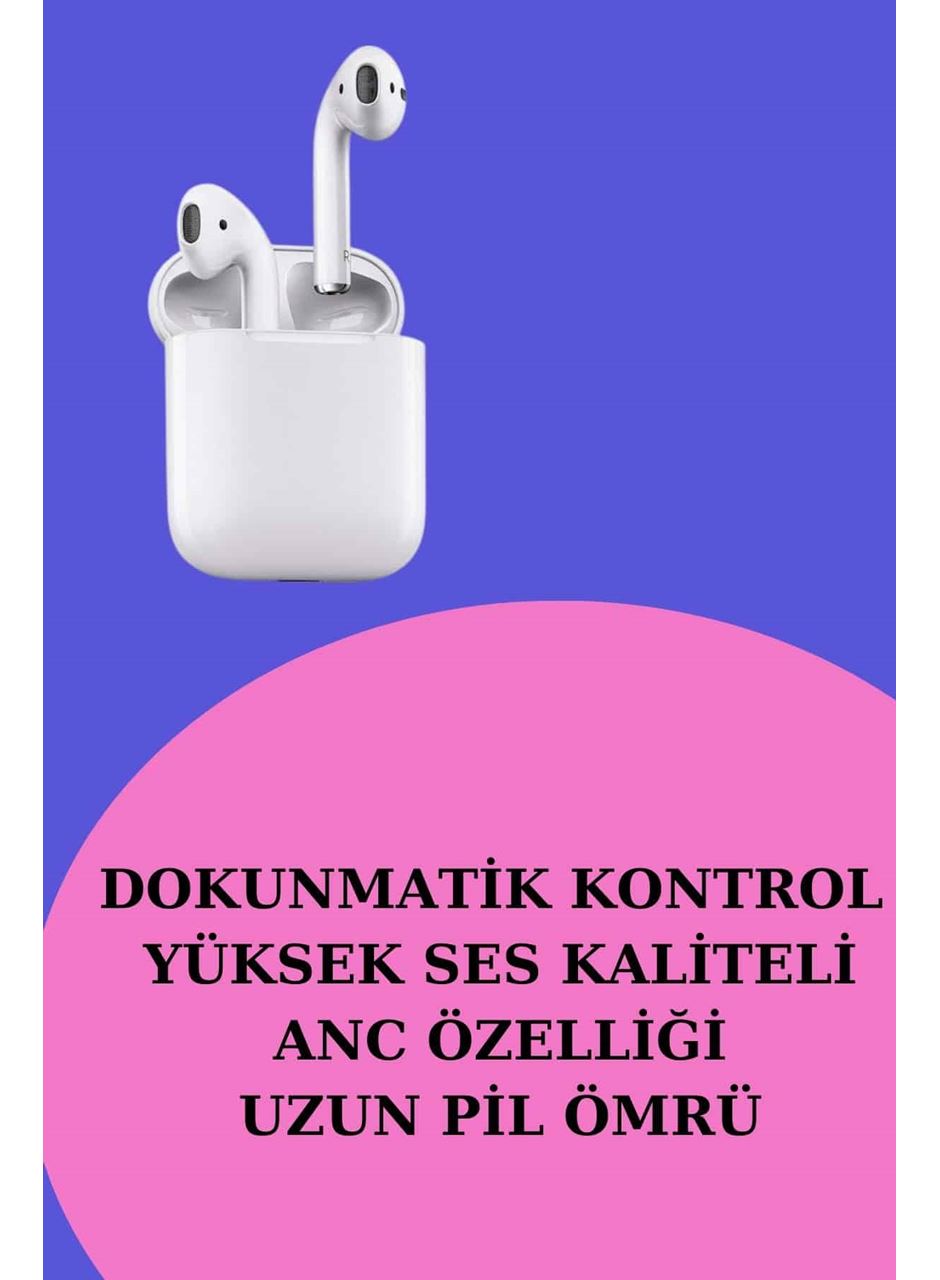3 Kordonlu Dokunmatik Ekran Akıllı Saat ve 2.Nesil Kablosuz Bluetooth Kulaklık ANC/ENC