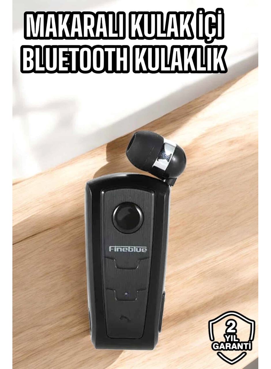 Tüm Telefonlara Uyumlu Mikrofonlu Titreşimli Makaralı Bluetooth Kulakiçi Kulaklık