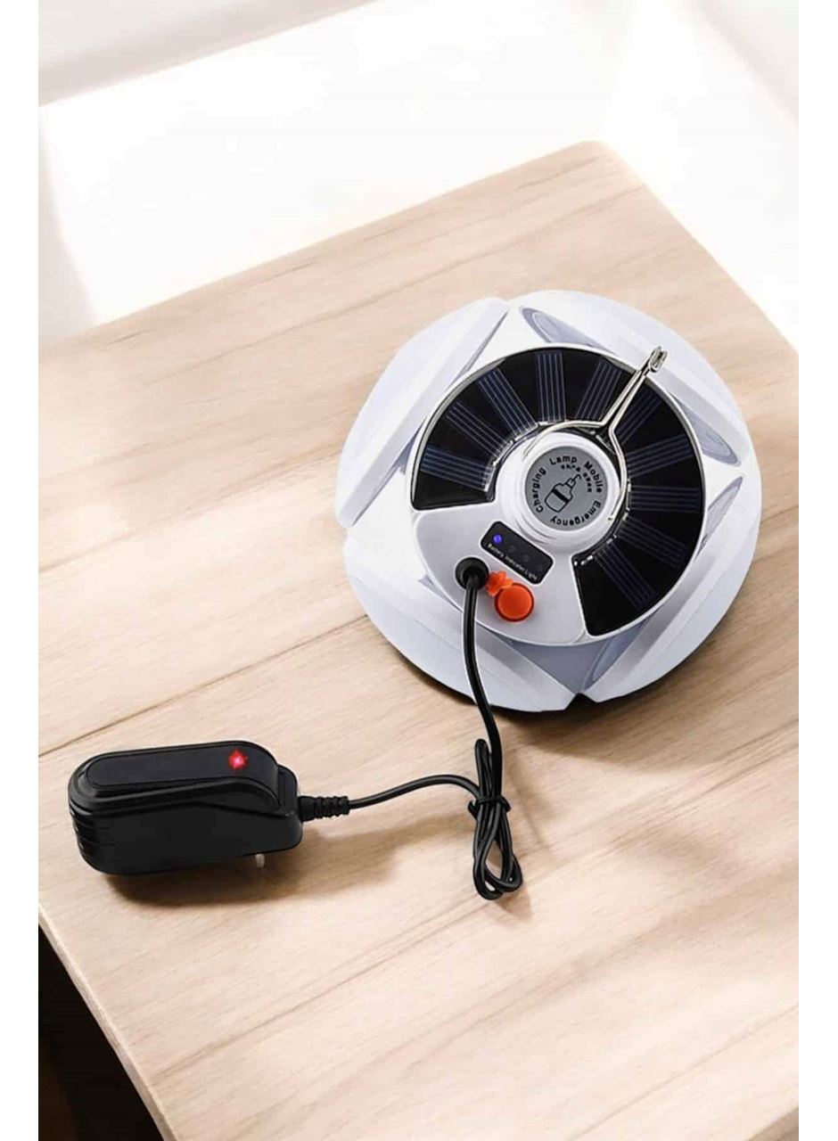 Katlanabilir Taşınabilir Kamp Lambası Işıldak Beyaz Işık Güneş Enerjili Solar Aydınlatma