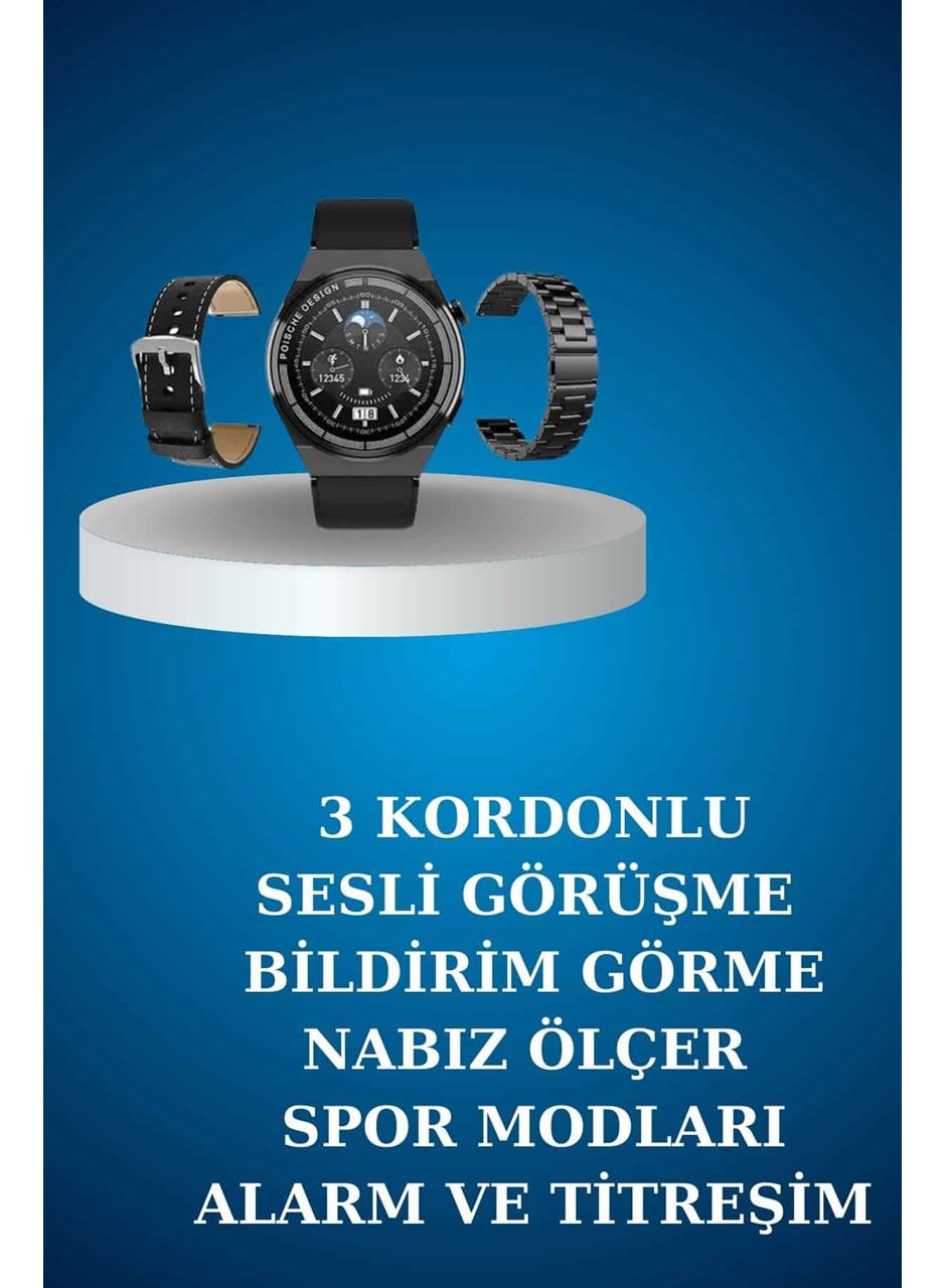 Alarm ve Titreşim Özellikli Akıllı Saat ve Mikrofonlu Kablolu Bluetooth Kulaklık 60 Saat