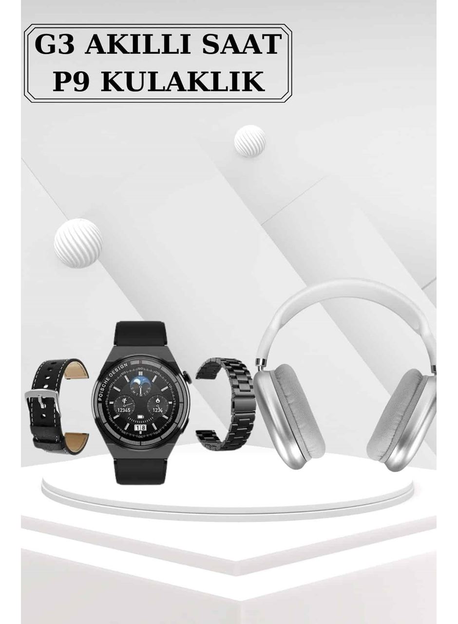Yeni Nesil Sesli Görüşme Akıllı Saat ve Powerbank Çoklu Şarj Girişli Bluetooth Kulaklık Nabız Ölçer