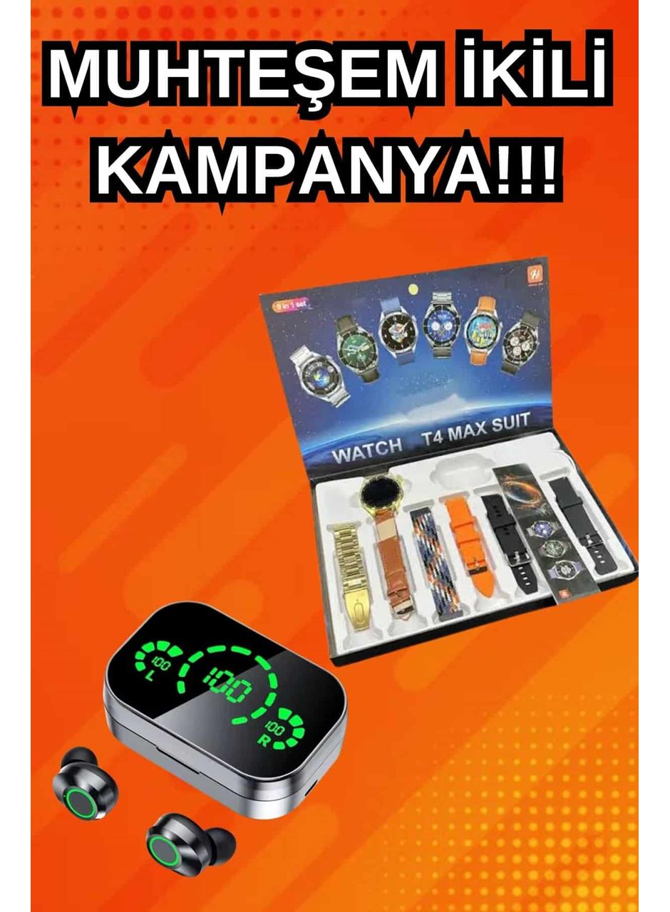 Yeni Model Akıllı Saat ve Ucuz Kaliteli Bluetooth Kulaklık Amoled Ekran Aynalı