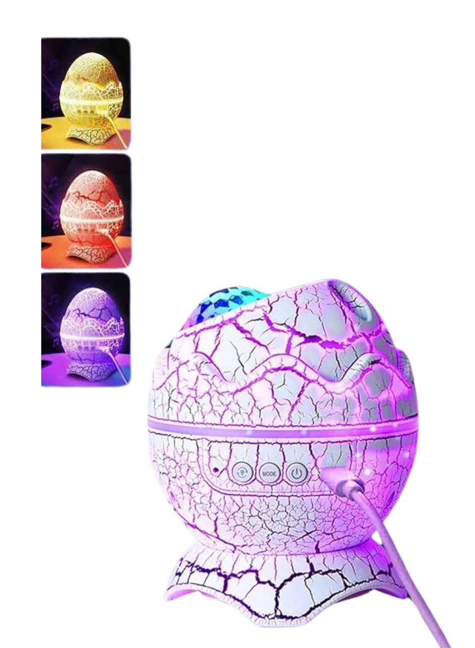 Yumurta Şeklinde Su Dalgalı Bluetooth Speaker Lamba Renkli Şarjlı