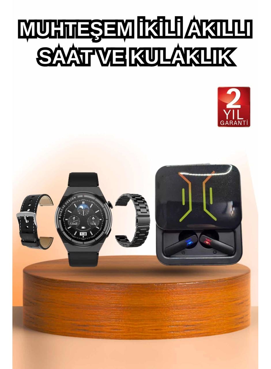 Dijital Göstergeli Bluetooth Kulaklık ve Bildirim Görebilen Akıllı Saat Alarm ve Titreşim