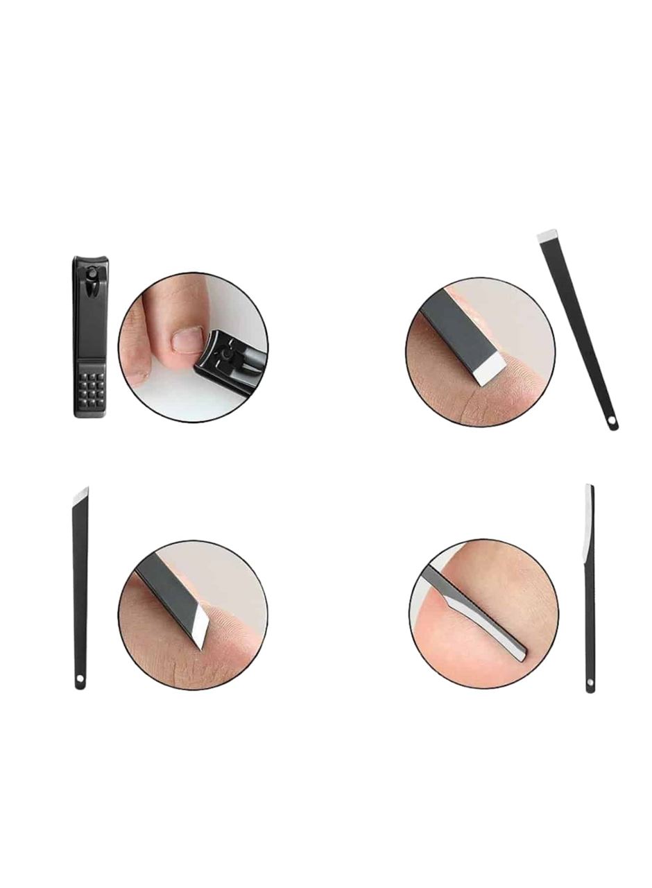 17 Parça Manikür Seti Taşınabilir Özel Çantalı El ve Ayak Bakımı Tırnak Batığı Temizleme