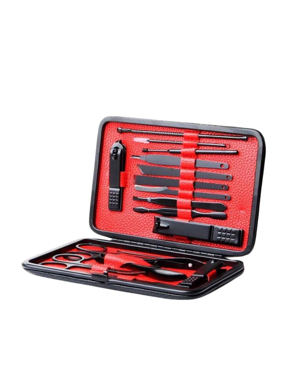 17 Parça Manikür Seti Taşınabilir Özel Çantalı El ve Ayak Bakımı Tırnak Batığı Temizleme