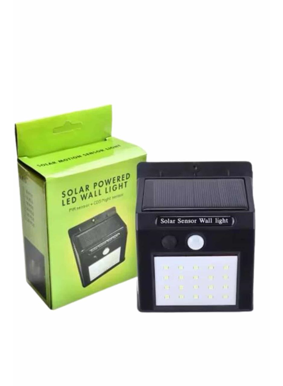 Bahçe Aydınlatma Sensörlü Güneş Enerjili Duvar Lambası 40 Led Işık