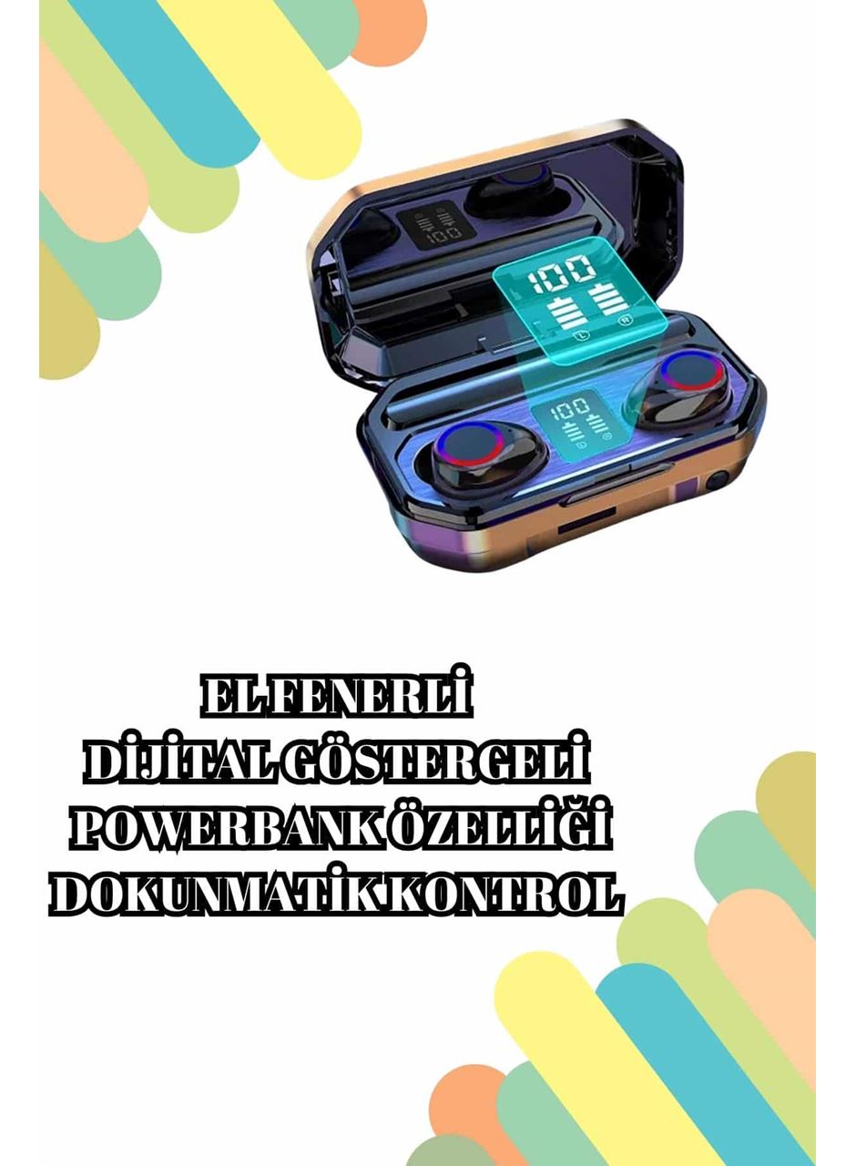 2025 Model Çok Kordonlu Akıllı Saat ve Bluetooth Kulaklık El Fenerli