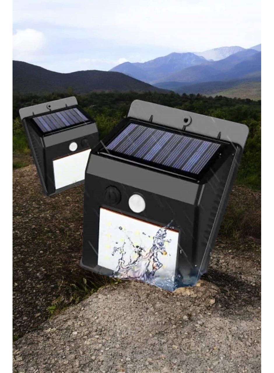 Solar Lamba Giriş, Bahçe Yol Avlu Hareket Sensörlü Led Parlak Gece Su Geçirmez