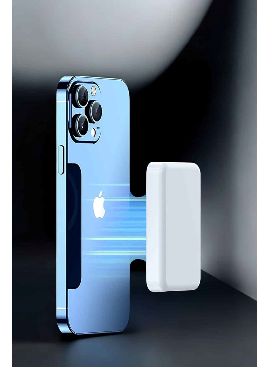 5000 Mah İOS Uyumlu Magsafe Kablosuz Şarj Hızlı Şarj Desteği