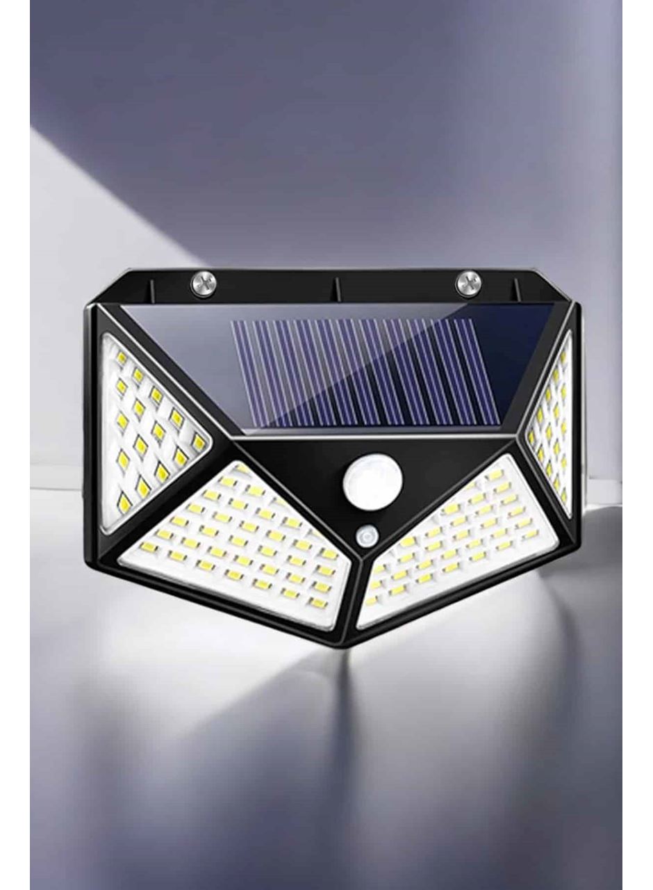 Güneş Enerjili Bahçe Aydınlatma Lambası Solar 100 Led Lamba