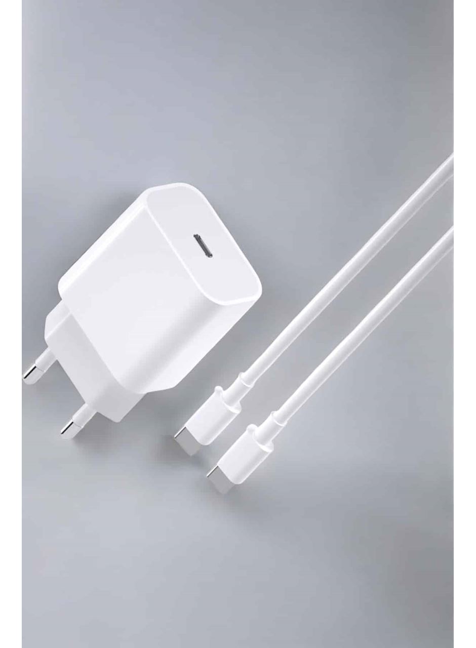 İOS Uyumlu Type-C Girişli Hızlı Şarj 15/15 Pro Max Adaptör ve Kablosu