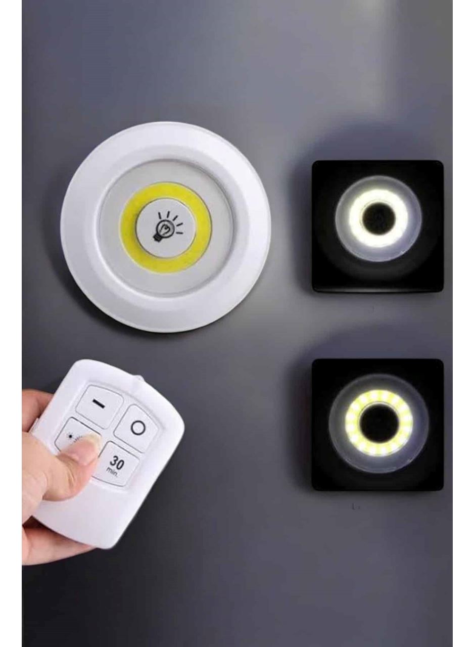 Mutfak Dolap Altı Işığı Uzaktan Kumandalı Yapışkanlı Kablosuz Pilli