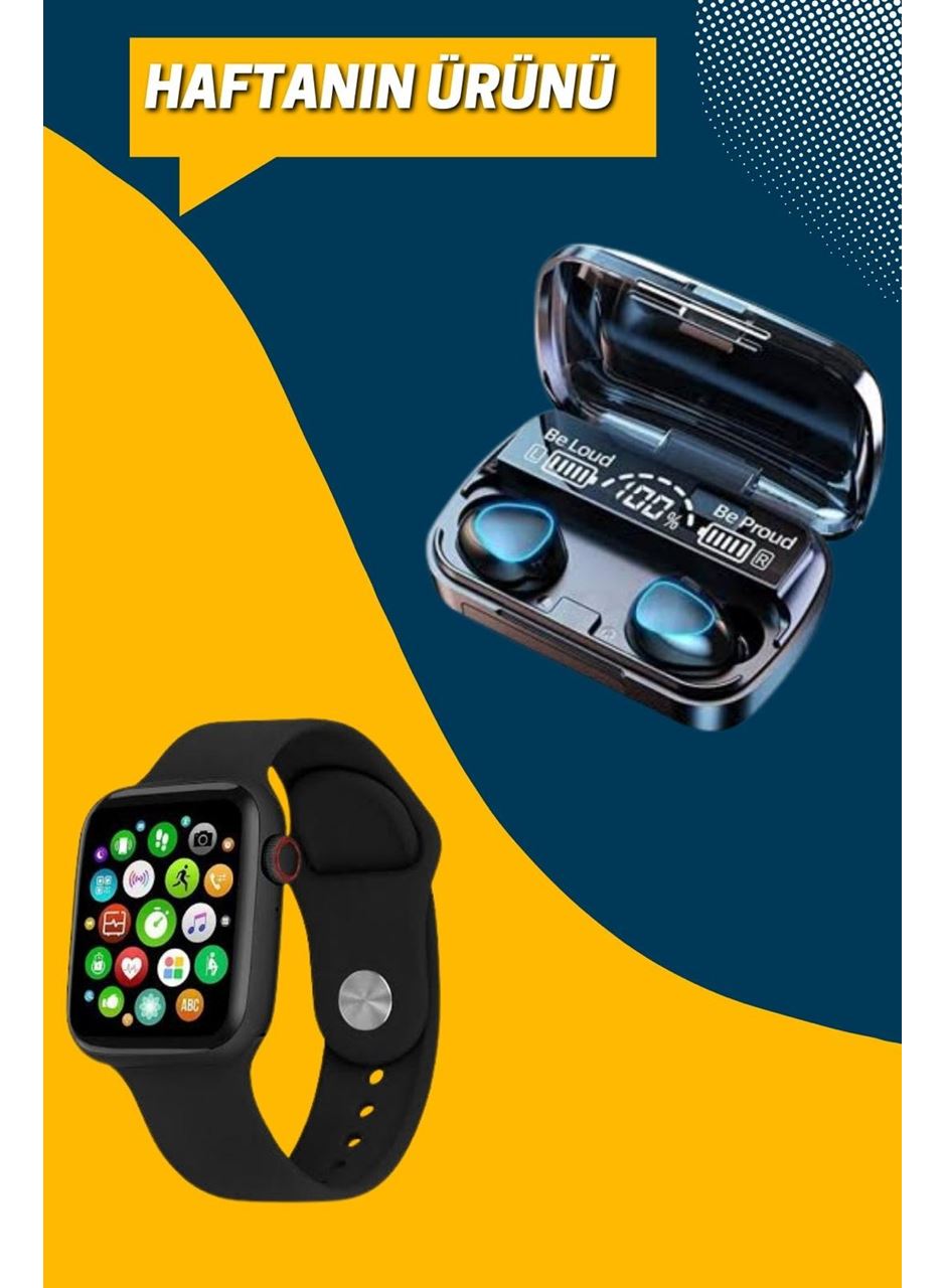 Kaliteli Akıllı Saat ve Kaliteli Bluetooth Kulaklık ANC Özelliği Uzun Pil Ömrü