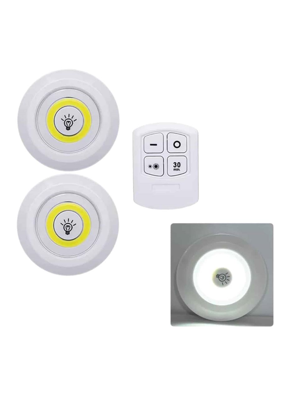 Led Lamba 3'lü Uzaktan Kumandalı Yapışkanlı